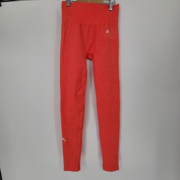 ONER Active orange classic SEAMLESS LEGGINGS xsmall - Picture 1 of 3